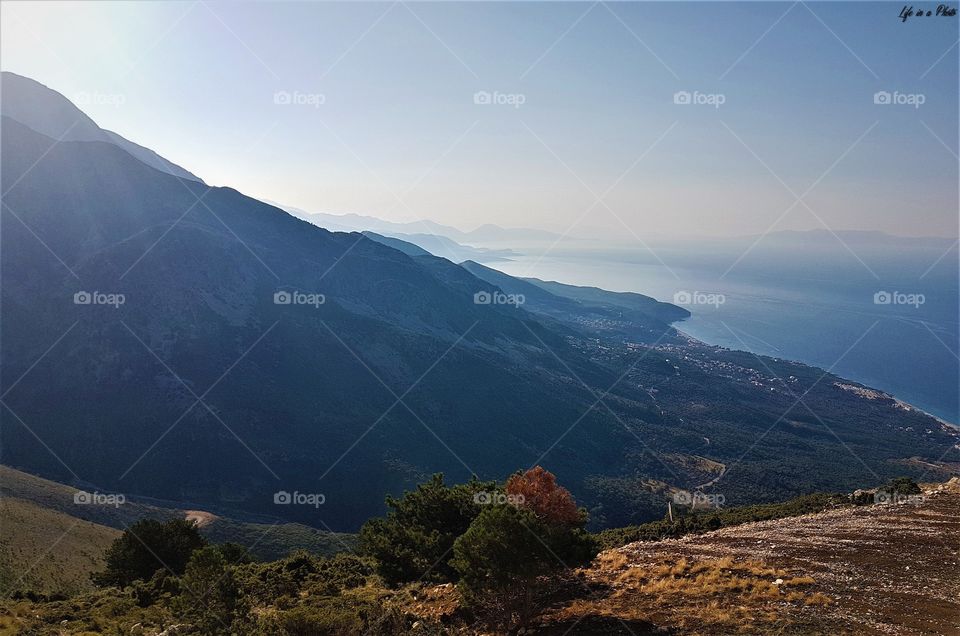 mountain and sea albania