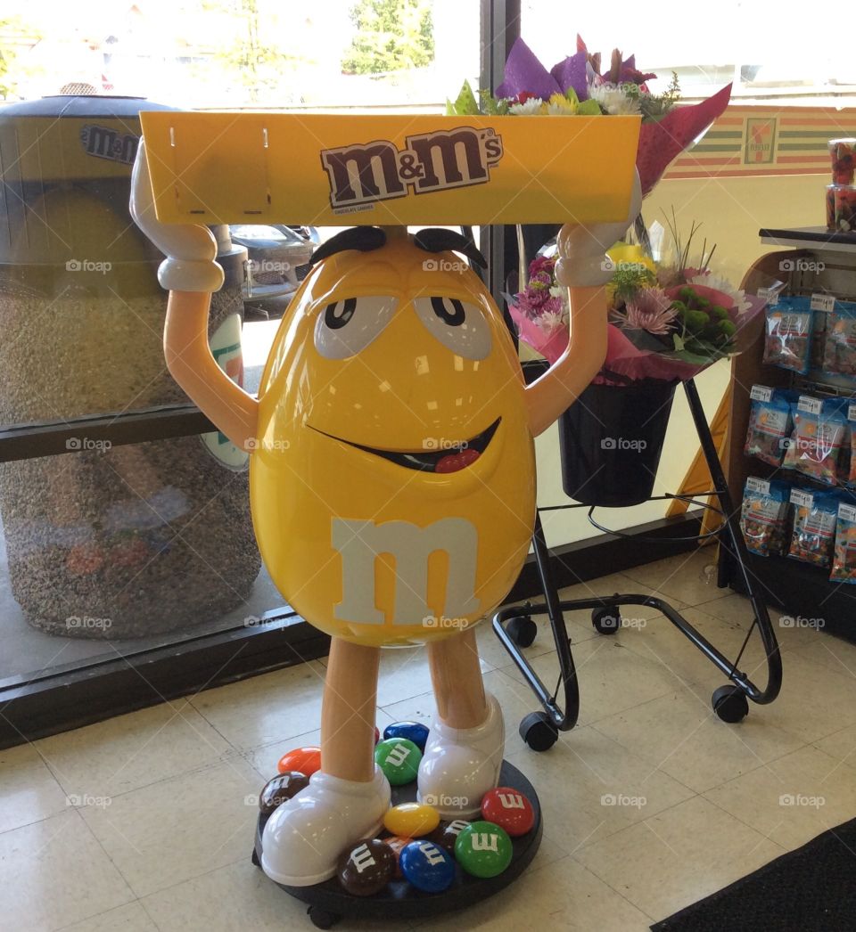 M&M display at 7-11. M&M display at 7-11, Port Coquitlam, BC, Canada; made us laugh!