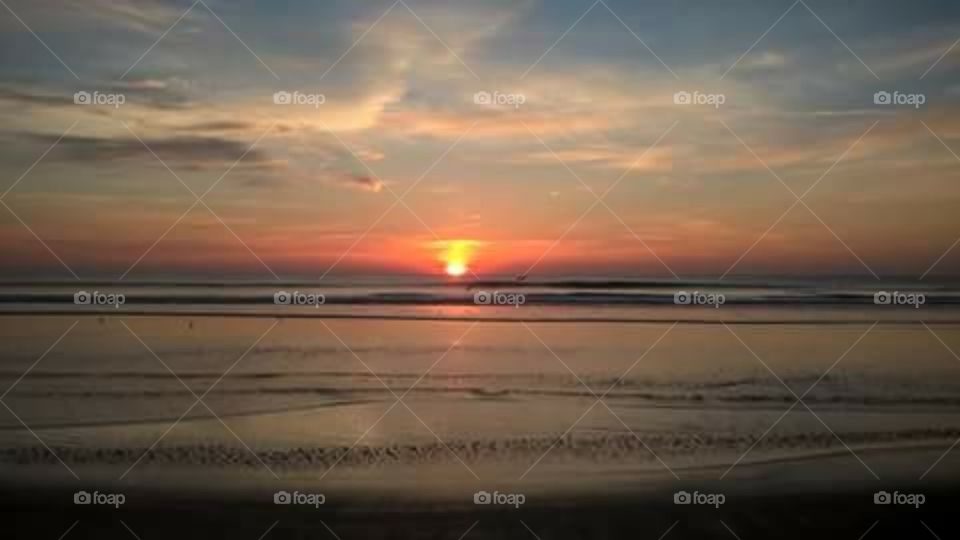 sunrise on Daytona Beach