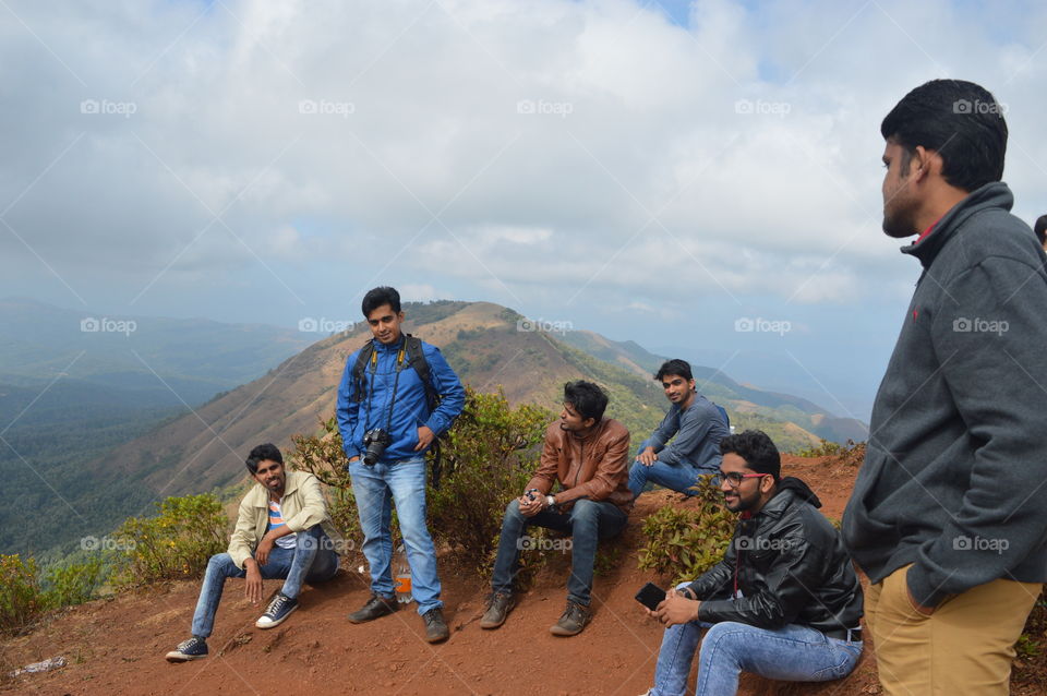 Enjoying winter holidays in Chikmagalur.