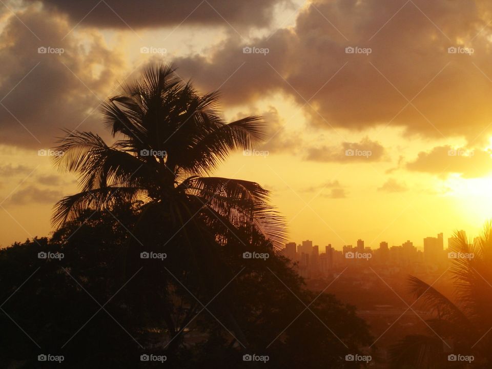 Sunset in Olinda - Recife - Brazil