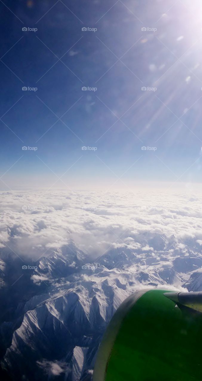 View from the airplane window