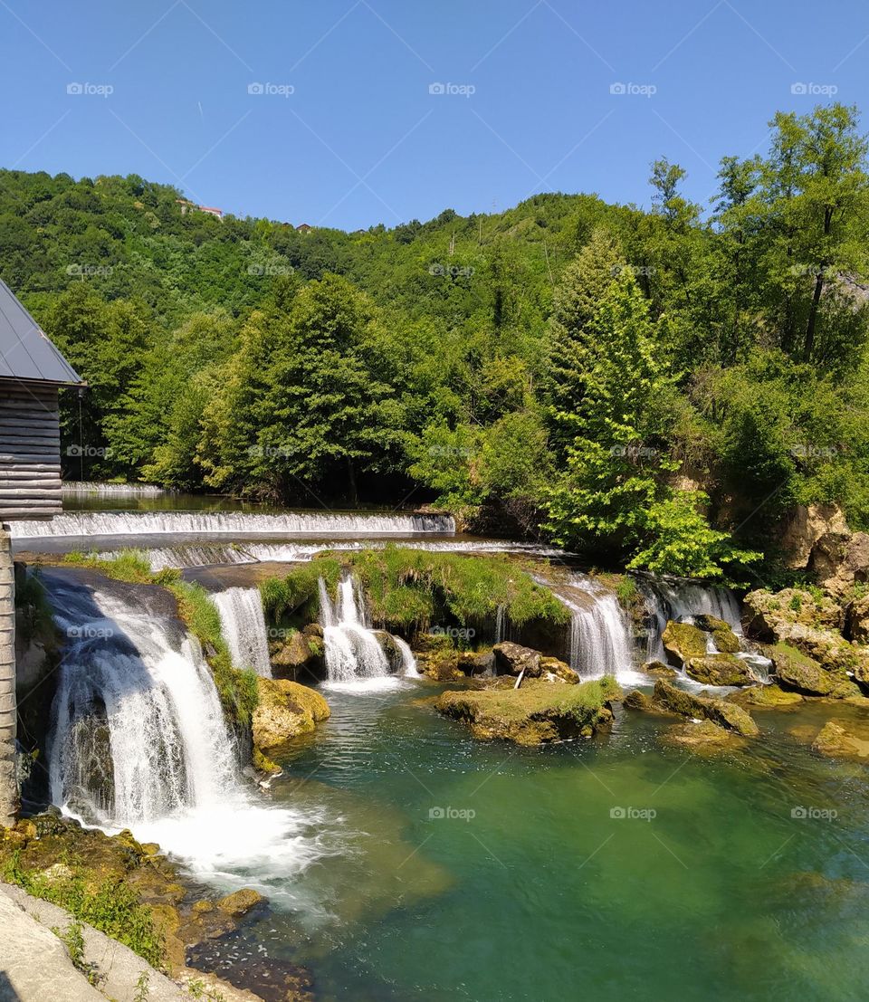 #nature #waterfalls #green #river #forest