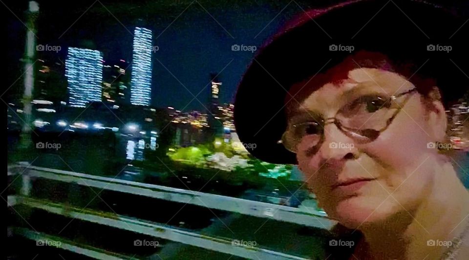 Coming home to “Newtown Creek” in LIC I am peaking out from around the corner standing on the “Pulaski Bridge” inspecting my surroundings especially the people that have gathered to await the reopening of the bridge. 2022. Hypnotic Productions