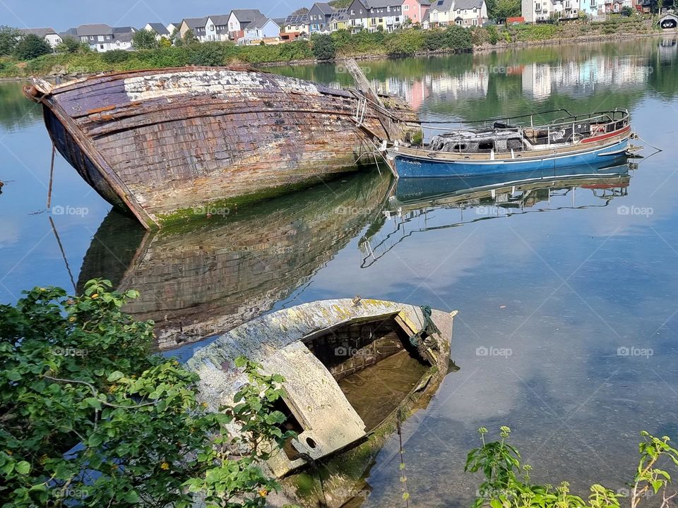 abandoned boats