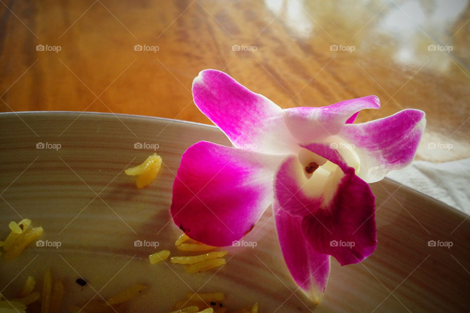 table rice orchid kauai by vintageseason