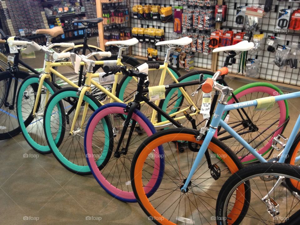 Fixies!. Colorful Fixed Gear Bikes