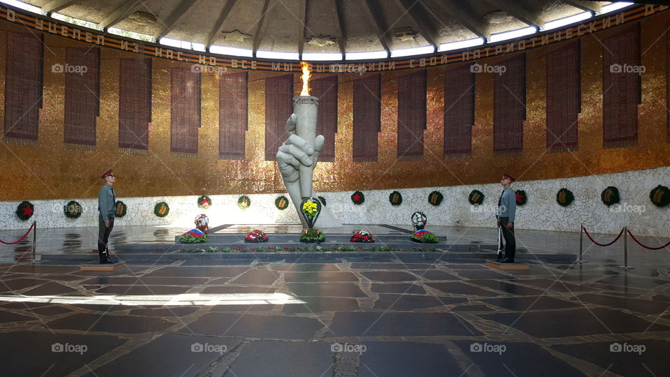 Inside the memorial 