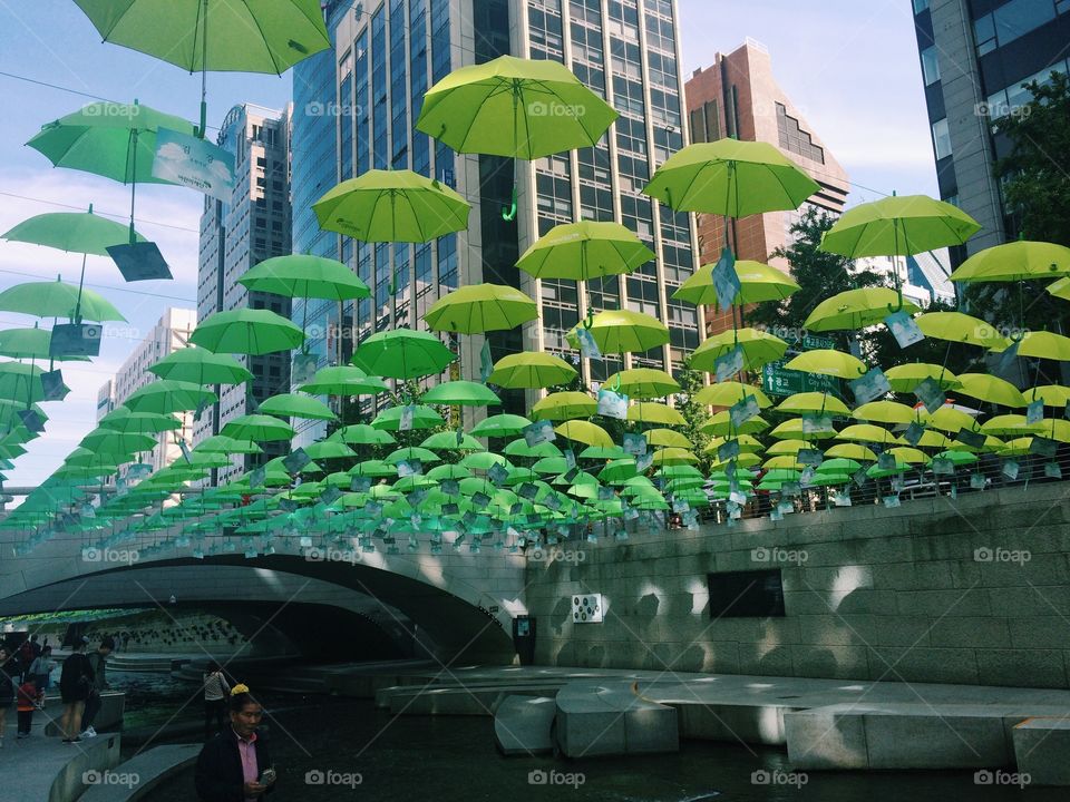 Umbrella Art in Seoul