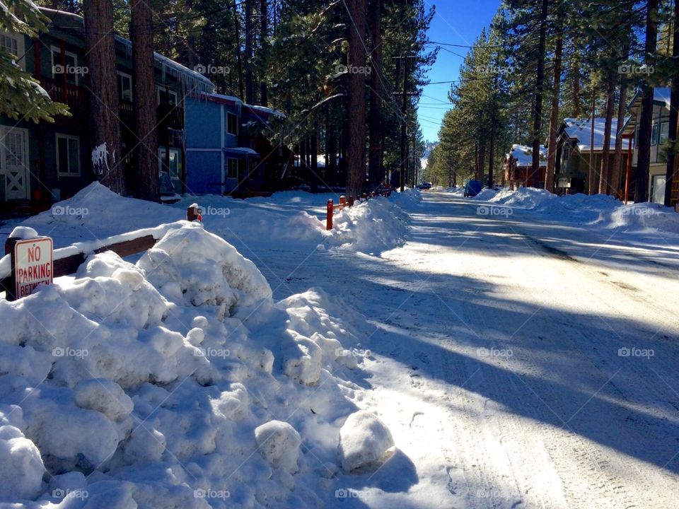 Plowed street 