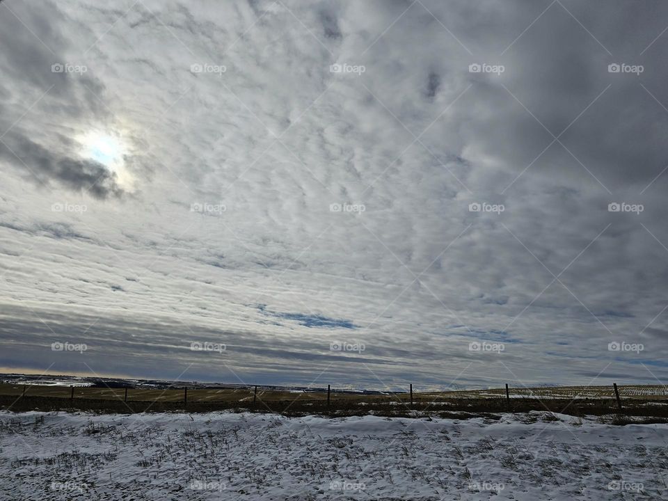 Beautiful grey skies