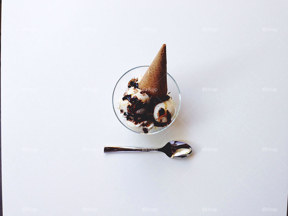 chocolate dessert ice cream cone by irinabond