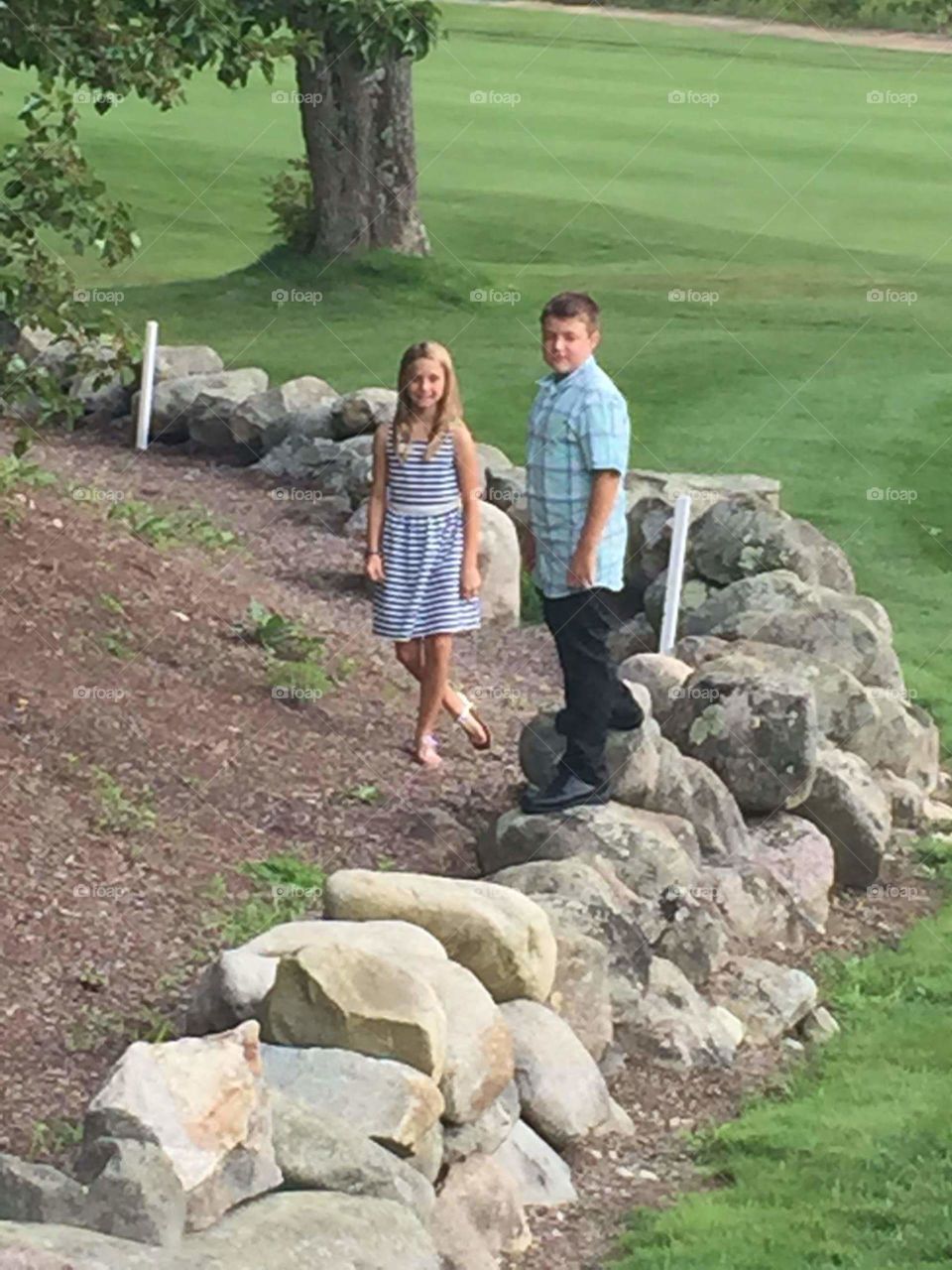 Outdoors, Grass, Two, Park, Summer