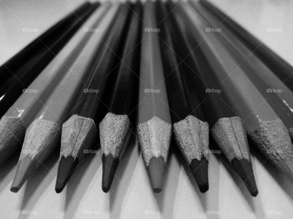 Black and White Colored Penci