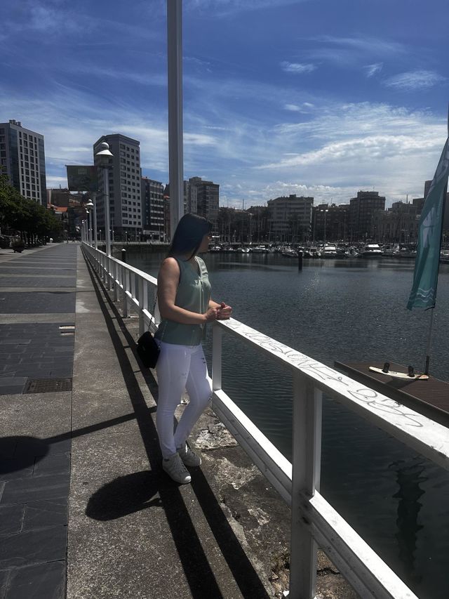 Belleza del puerto de Gijón 