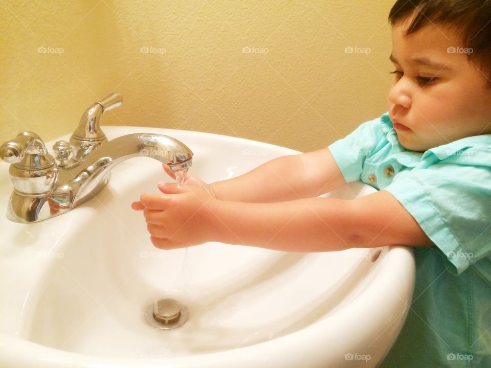 Washing hands. Wash