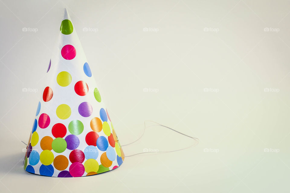 Party hat isolated on white