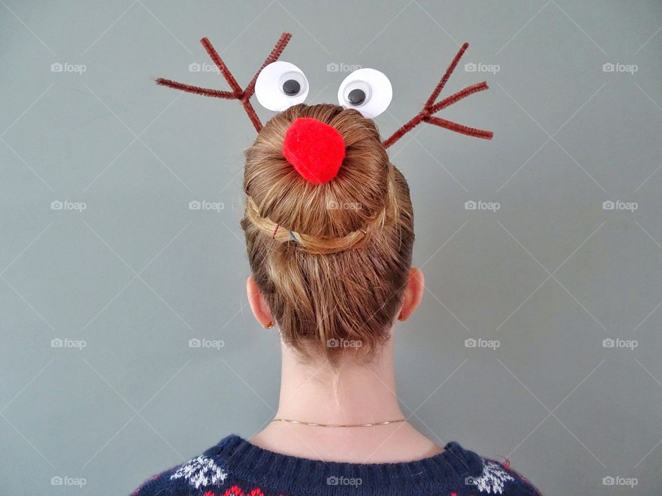 Reindeer hairstyle