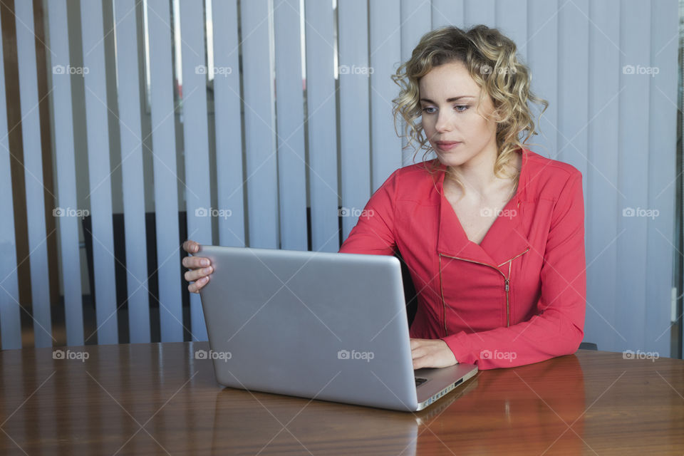 Girl with her laptop