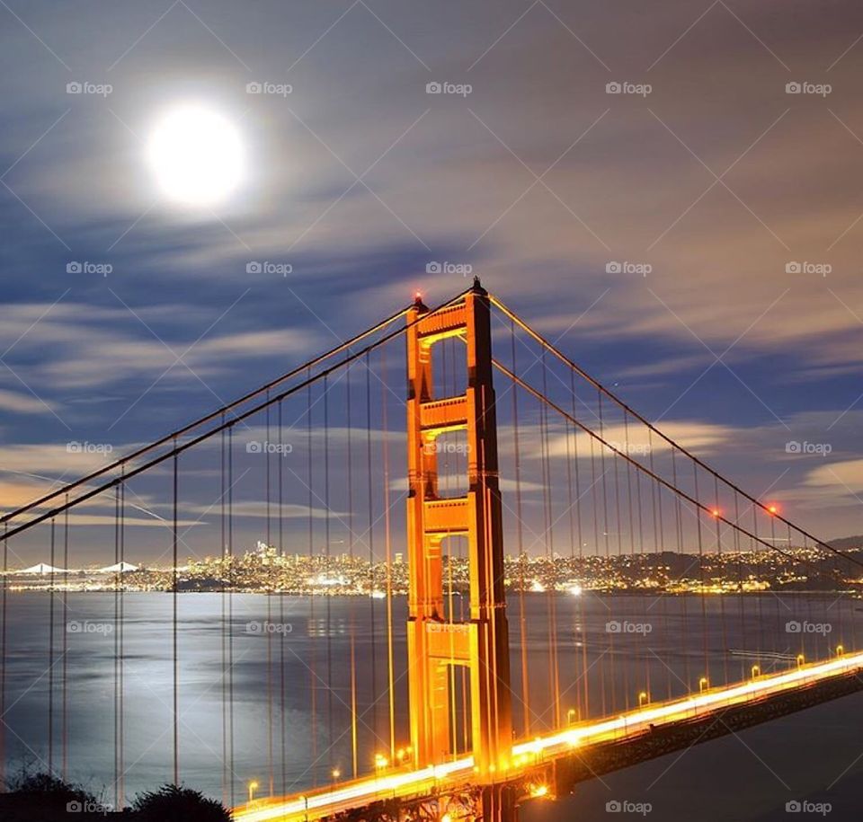 Golden Gate Bridge at night!