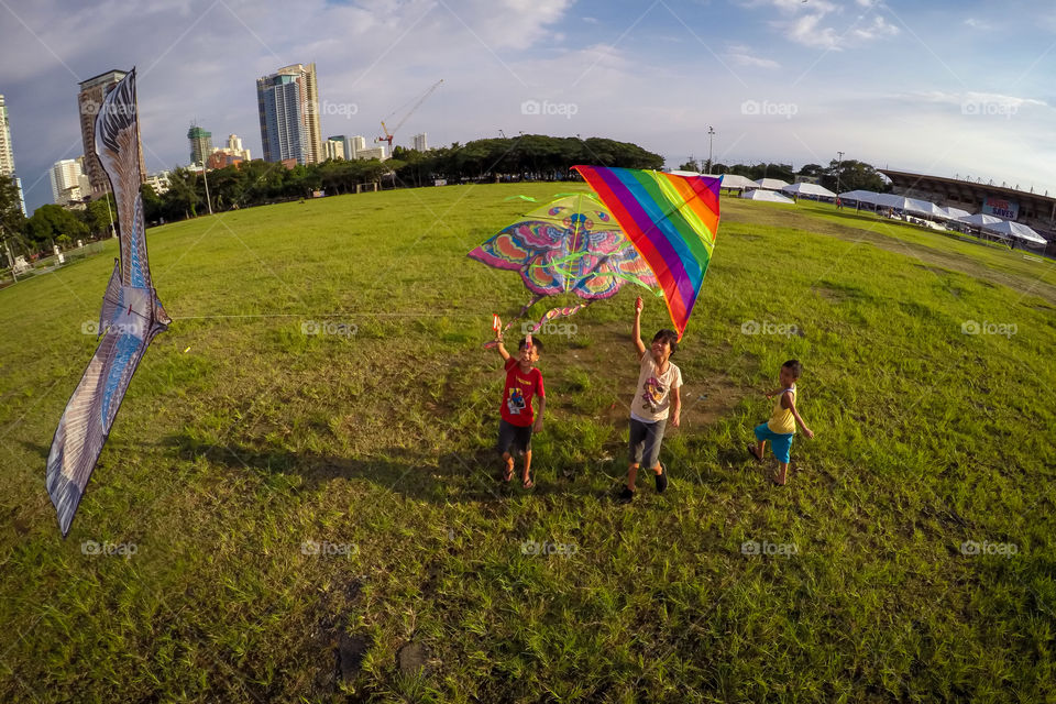 flying kites