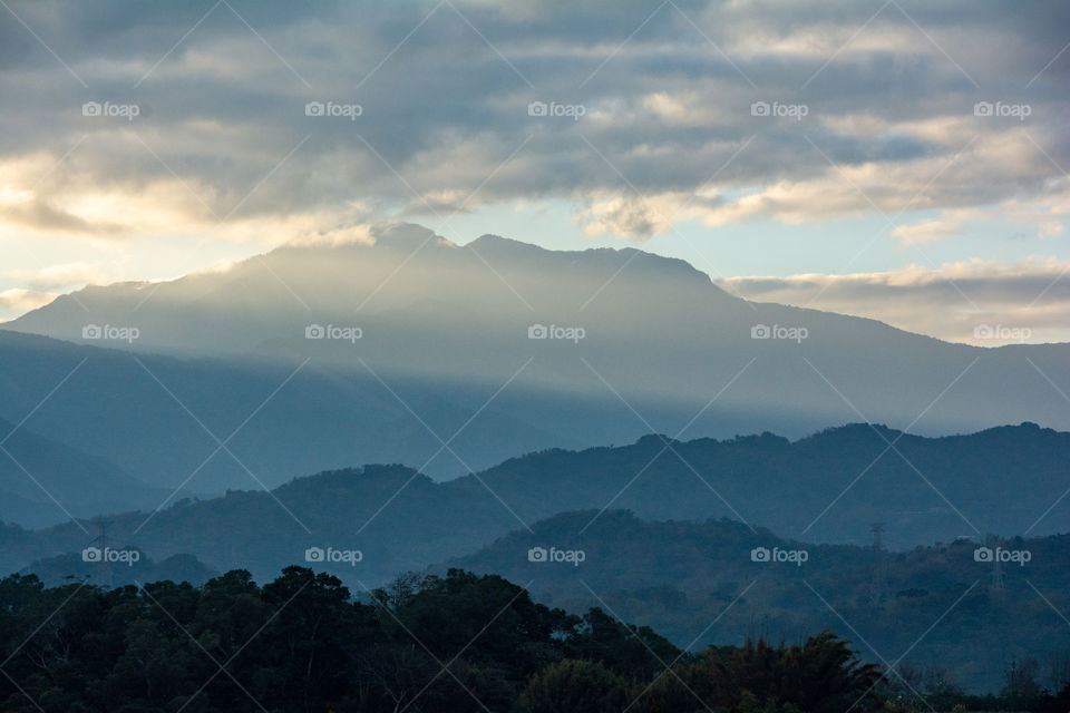 Mountain view in the morning