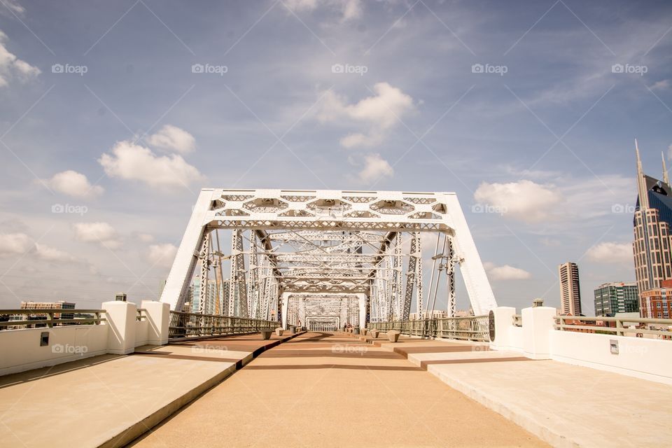 Shelby street pedestrian bridge in Nashville Tennessee 