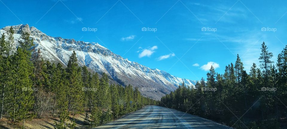 Roads that go on forever in the Yukon mountains