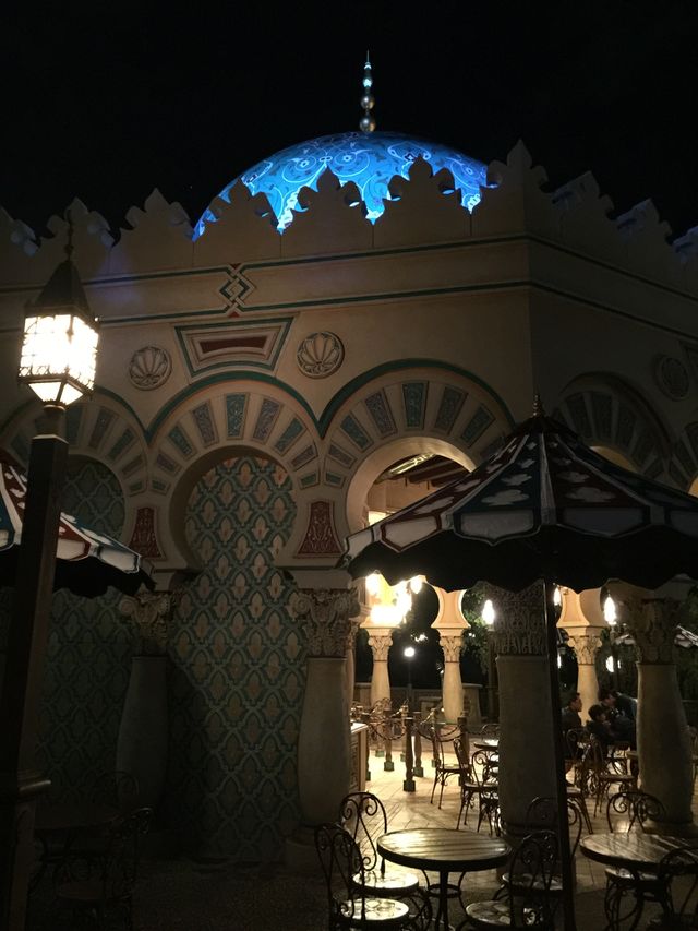 Tokyo DisneySea Arabian Coast at night 