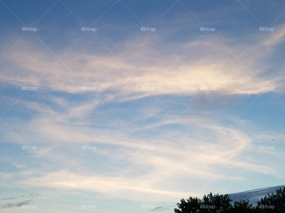clouds at sunset