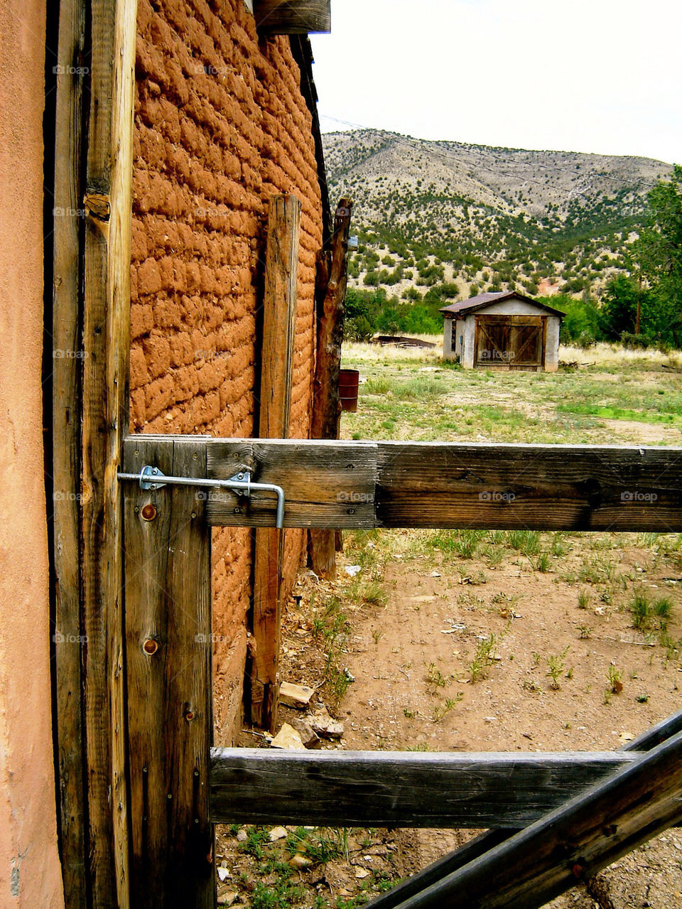 fence cabin southwest united states by refocusphoto