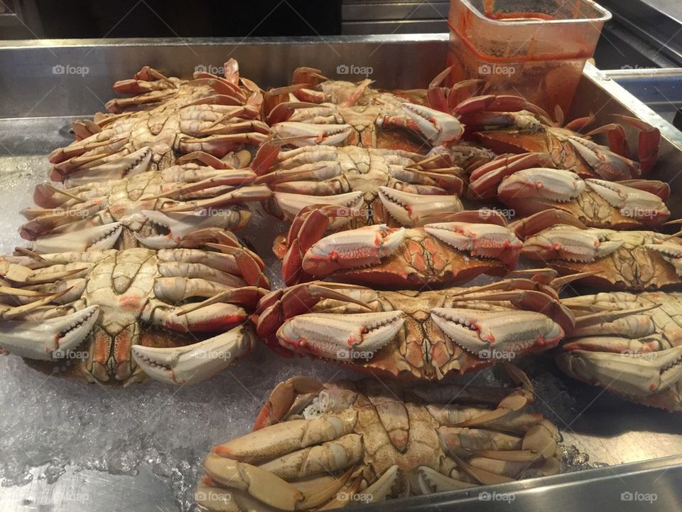 Crabs at fish market 