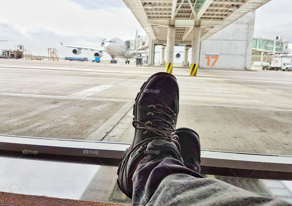 waiting in The airport