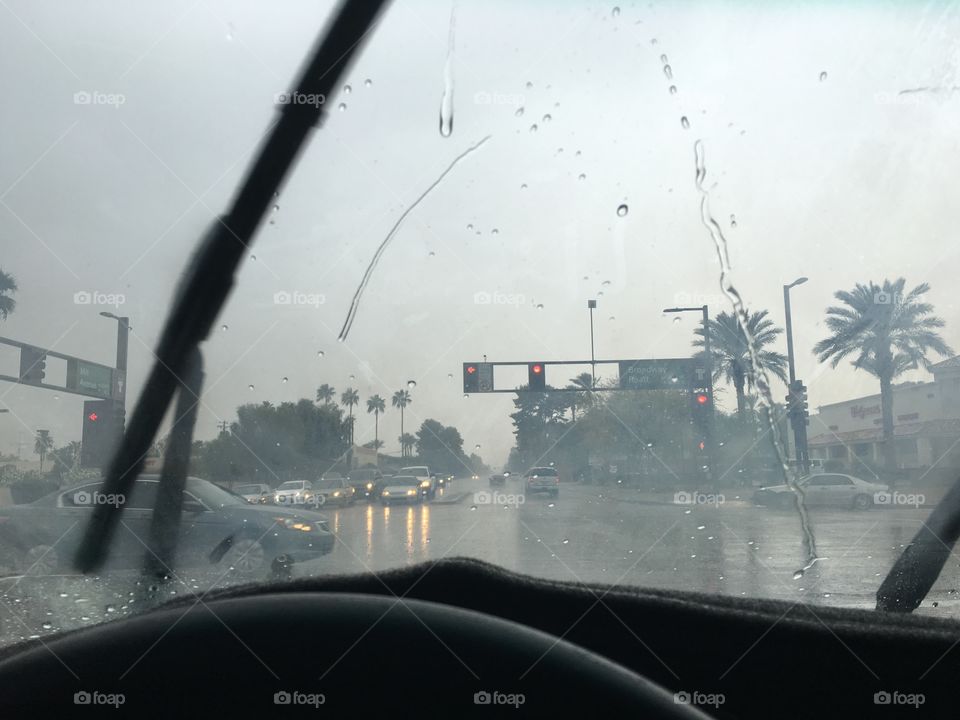 Driving in the rain