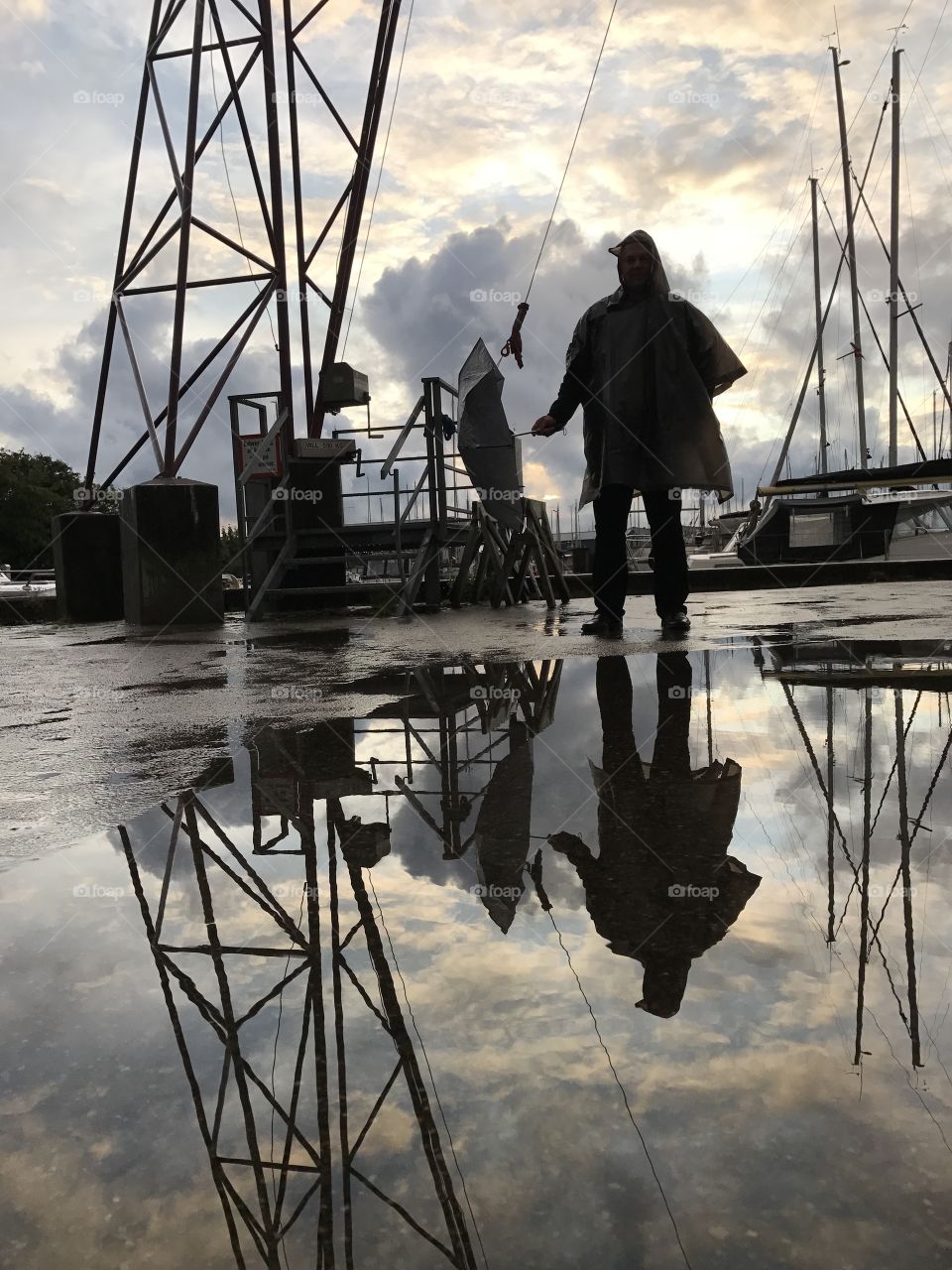 Rainy afternoon at the marina