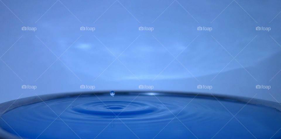 Colourful water drop image