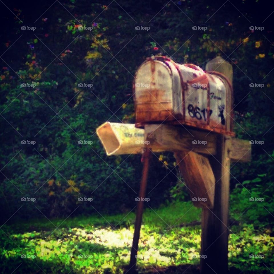 Rusty Mailbox 