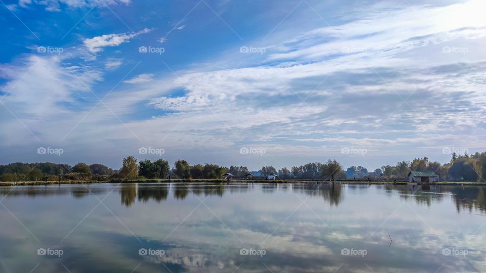 Cloudy lake