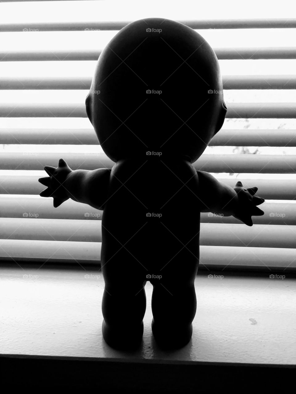 Kewpie doll window silhouette