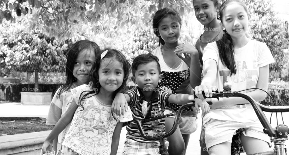 Children in the street, Indonesia 