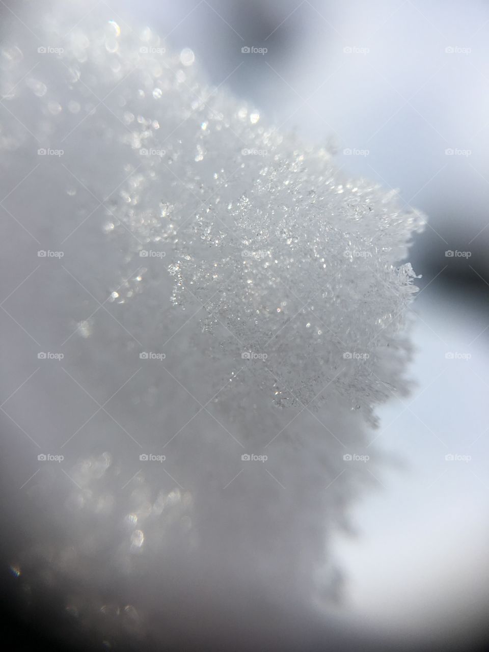 Snow closeup