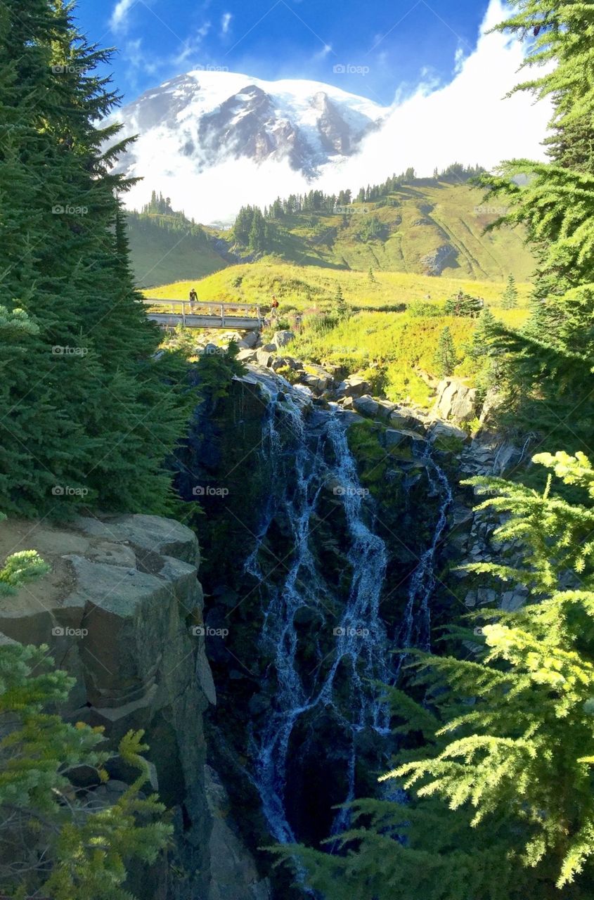 Myrtle Falls, Mount Rainier, washington