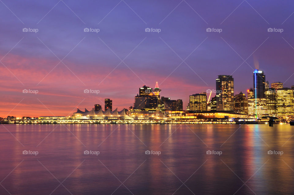 Water, Sunset, City, Architecture, No Person