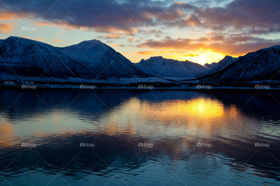 Sunset in North Norway.