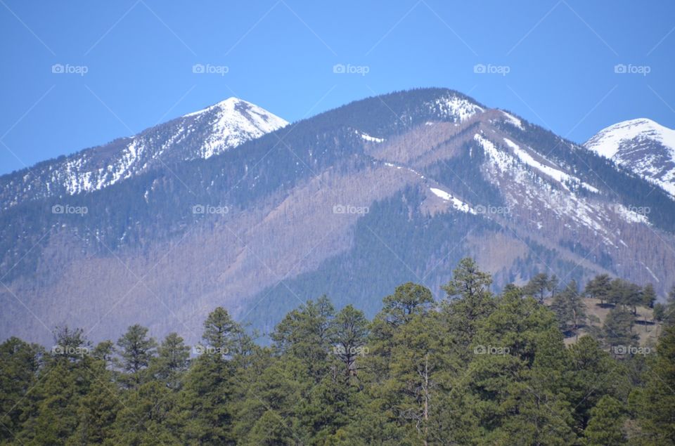 San Francisco Peak in Flagstaff in Arizona, USA