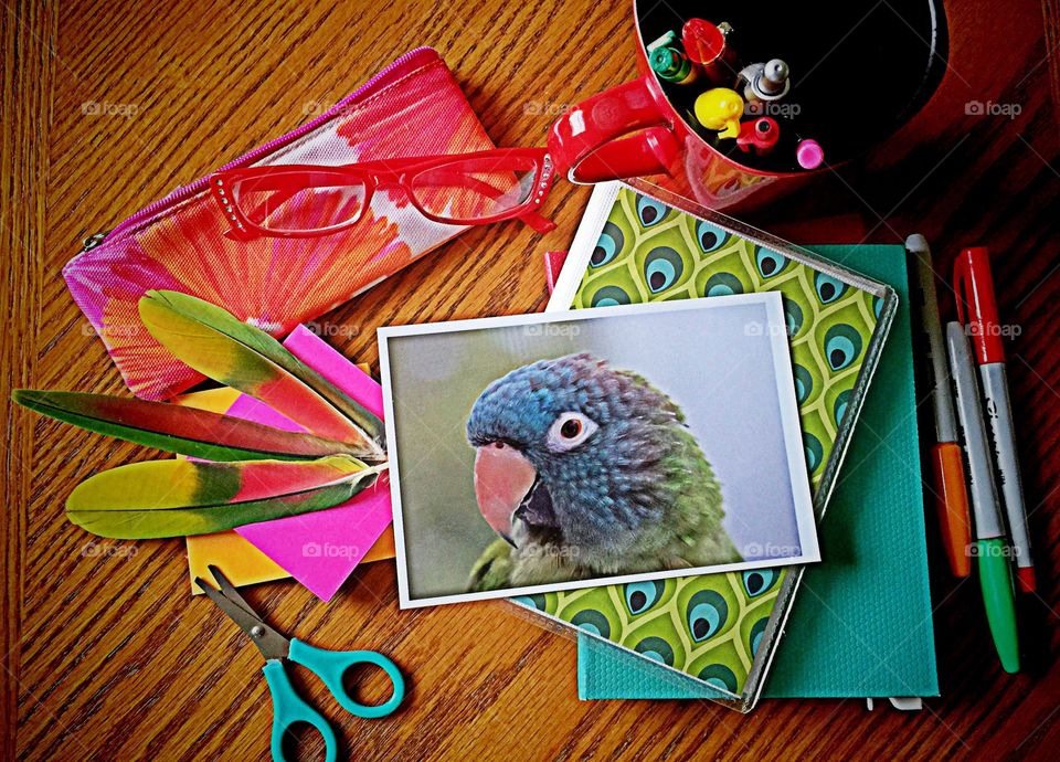 Desktop from above . Desktop from above 