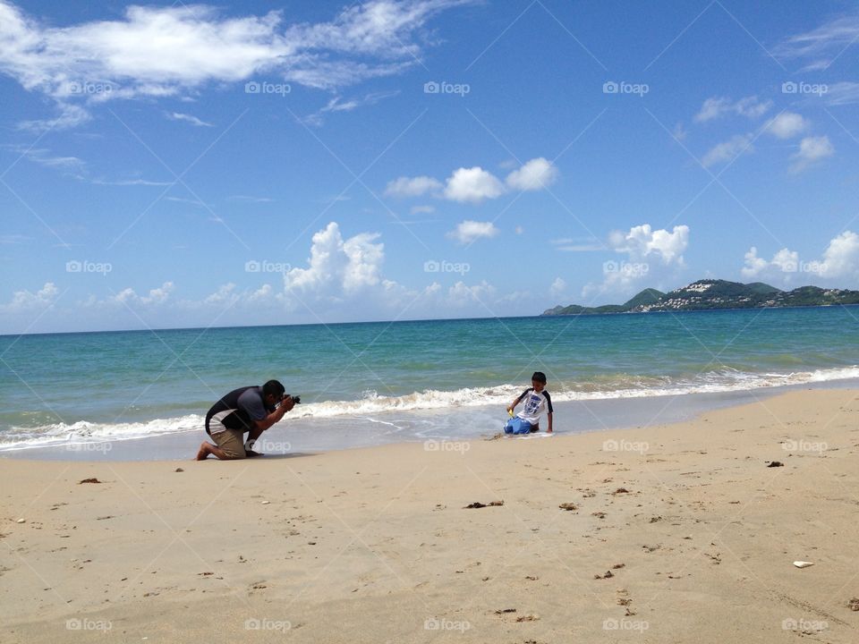 Daddy taking photographs  