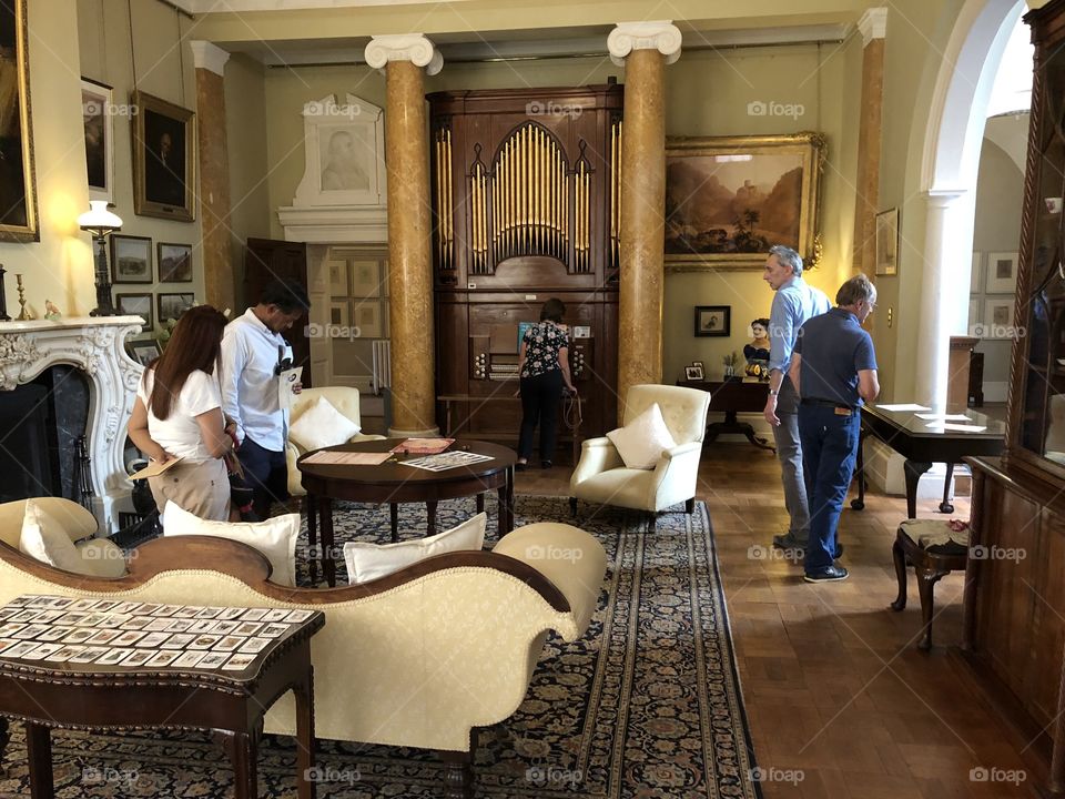 A typical drawing room for a member of parliament or someone in a similar position in society.