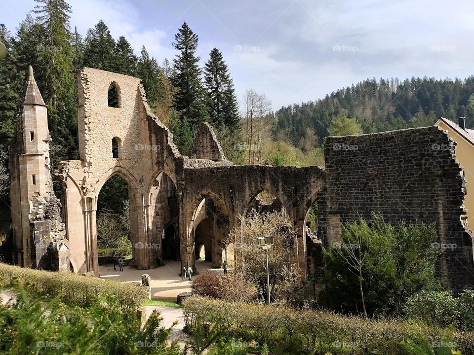 ancient ruins of a monastery