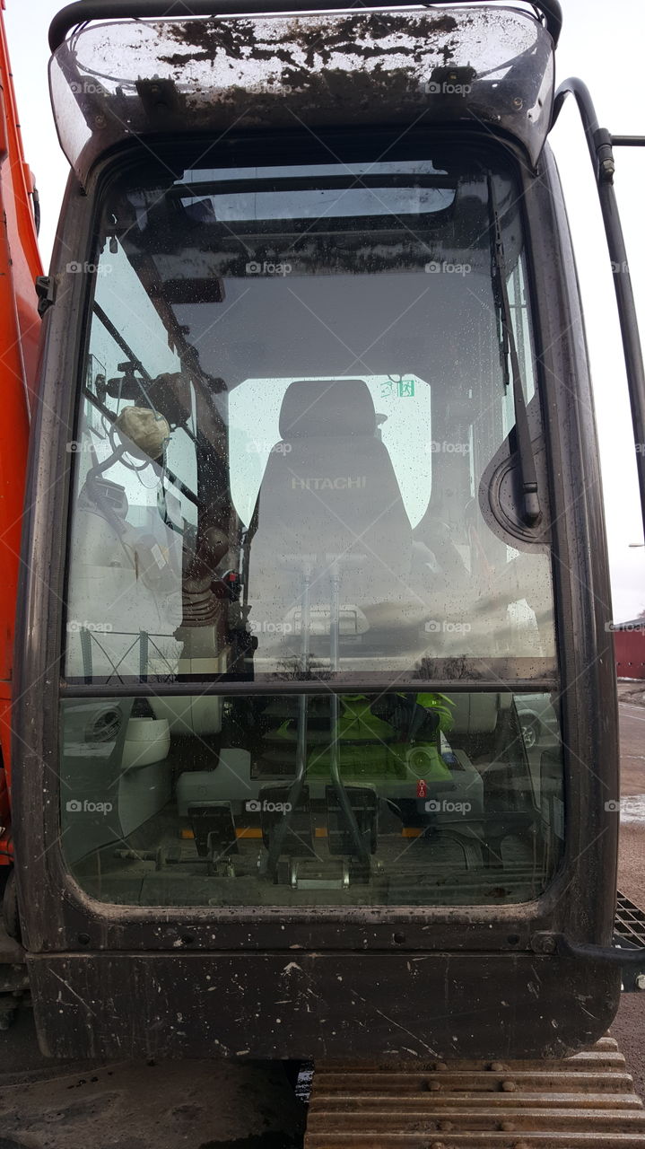 Hitachi excavator cabbin